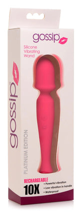 Curve Toys Silicone Wand Massager Magenta Wireless Rechargeable Electric Massager